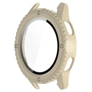 For Xiaomi Watch S3 PC + Tempered Film Integrated Watch Protective Case(Beige)