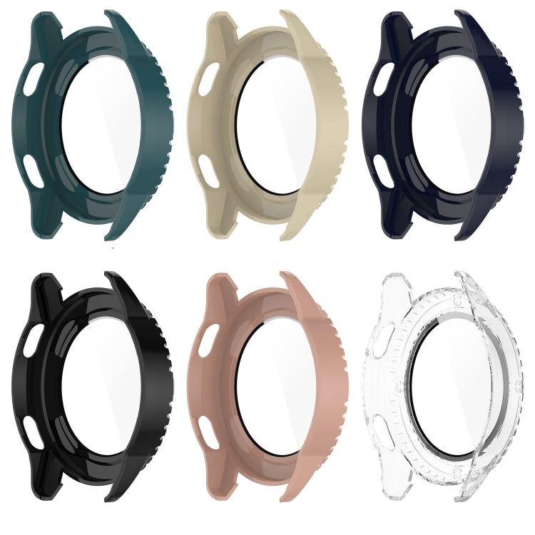 For Xiaomi Watch S3 PC + Tempered Film Integrated Watch Protective Case(Green)