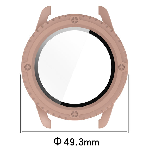 For Xiaomi Watch S3 PC + Tempered Film Integrated Watch Protective Case(Blue)