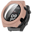 For Xiaomi Watch H1 PC + Tempered Film Integrated Watch Protective Case(Pink) - Watch Cases by PMC TechLife | Online Shopping South Africa | PMC TechLife | Buy Now Pay Later Mobicred