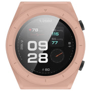 For Xiaomi Watch H1 PC + Tempered Film Integrated Watch Protective Case(Pink)