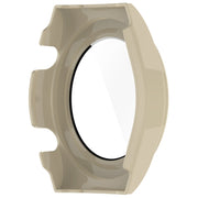 For Xiaomi Watch H1 PC + Tempered Film Integrated Watch Protective Case(Beige)