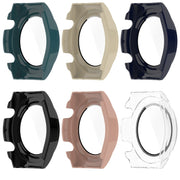 For Xiaomi Watch H1 PC + Tempered Film Integrated Watch Protective Case(Pink)