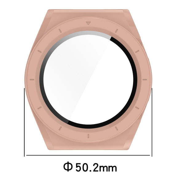For Xiaomi Watch H1 PC + Tempered Film Integrated Watch Protective Case(Pink)
