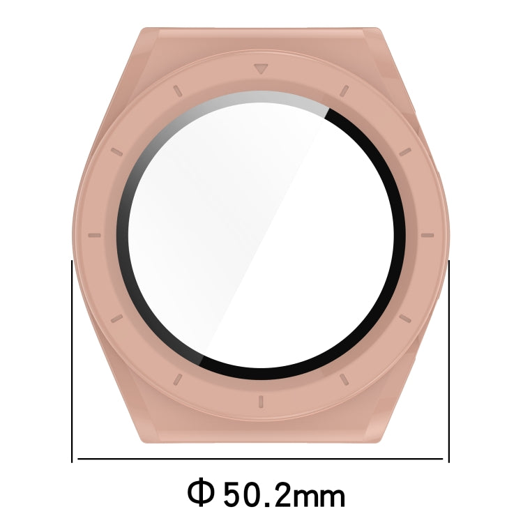 For Xiaomi Watch H1 PC + Tempered Film Integrated Watch Protective Case(Pink)