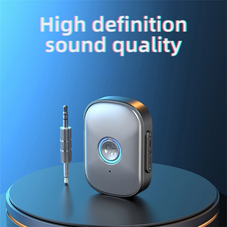 Portable Mini BT 5.3 Receiver Car Audio Adapter Hands-Free AUX Car Bluetooth Receiver