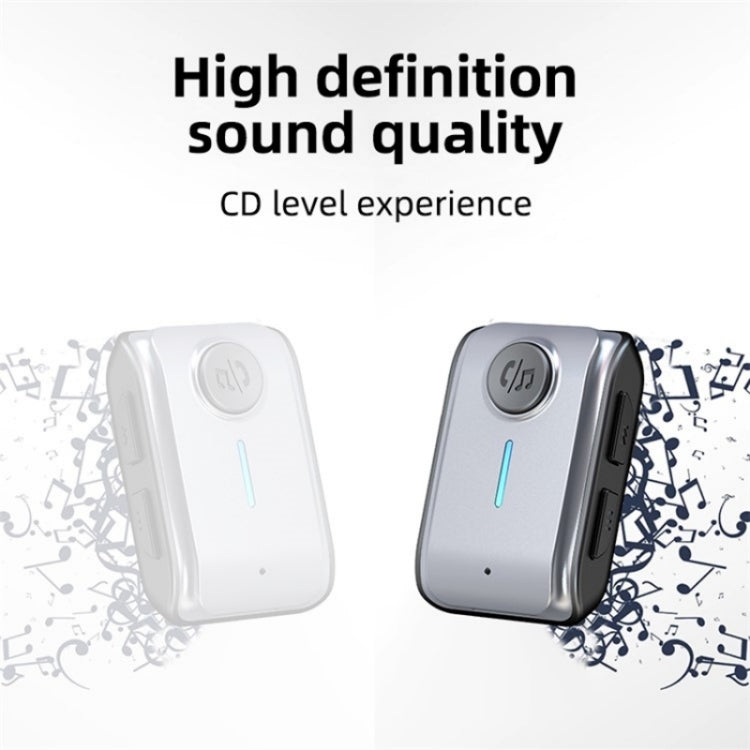 With Type-C Input TF Card Slot Hands-Free AUX Car Bluetooth Receiver - Bluetooth Car Kits by PMC TechLife | Online Shopping South Africa | PMC TechLife | Buy Now Pay Later Mobicred