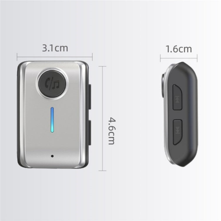 With Type-C Input TF Card Slot Hands-Free AUX Car Bluetooth Receiver - Bluetooth Car Kits by PMC TechLife | Online Shopping South Africa | PMC TechLife | Buy Now Pay Later Mobicred