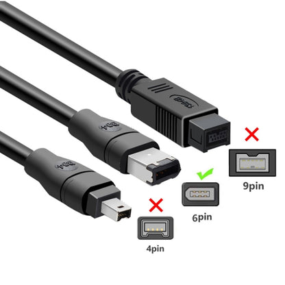 JUNSUNMAY Firewire IEEE 1394 6 Pin Male to USB 2.0 Male Adaptor Convertor Cable Cord, Length:1.8m - USB Cable by JUNSUNMAY | Online Shopping South Africa | PMC Jewellery | Buy Now Pay Later Mobicred