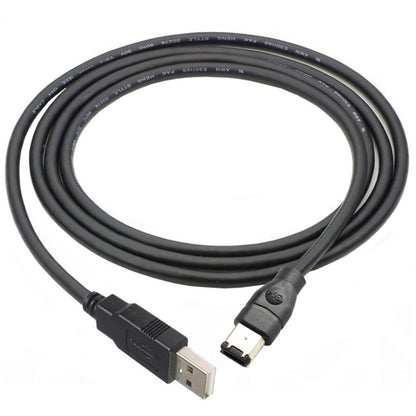JUNSUNMAY Firewire IEEE 1394 6 Pin Male to USB 2.0 Male Adaptor Convertor Cable Cord, Length:1.8m - USB Cable by JUNSUNMAY | Online Shopping South Africa | PMC Jewellery | Buy Now Pay Later Mobicred