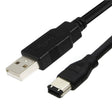 JUNSUNMAY Firewire IEEE 1394 6 Pin Male to USB 2.0 Male Adaptor Convertor Cable Cord, Length:3m - free shipping - PMC TechLife - Order now!