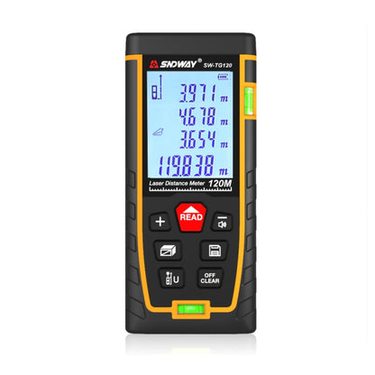 SNDWAY Double Horizontal bubble Rangefinder Laser Distance Meter Range Hand Tool Device SW-TG120 - free shipping - PMC Jewellery - Order now!