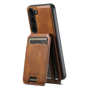 For Samsung Galaxy S23+ 5G Suteni H15  Oil Eax Leather Detachable Wallet Back Phone Case(Blue)