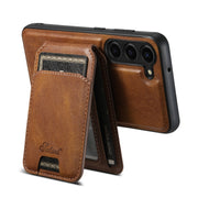 For Samsung Galaxy S23+ 5G Suteni H15  Oil Eax Leather Detachable Wallet Back Phone Case(Blue)