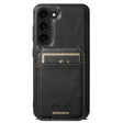 For Samsung Galaxy S23 5G Suteni H15  Oil Eax Leather Detachable Wallet Back Phone Case(Black) - Galaxy S23 5G Cases by Suteni | Online Shopping South Africa | PMC TechLife | Buy Now Pay Later Mobicred