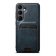 For Samsung Galaxy S25 5G Suteni H15  Oil Eax Leather Detachable Wallet Back Phone Case(Blue) - Galaxy S25 5G Cases by Suteni | Online Shopping South Africa | PMC TechLife | Buy Now Pay Later Mobicred