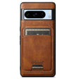 For Google Pixel 8 Pro Suteni H15 Oil Eax Leather Detachable Wallet Back Phone Case(Brown) - free shipping - PMC Jewellery - Order now!