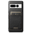 For Google Pixel 7 Suteni H15 Oil Eax Leather Detachable Wallet Back Phone Case(Black) - free shipping - PMC Jewellery - Order now!