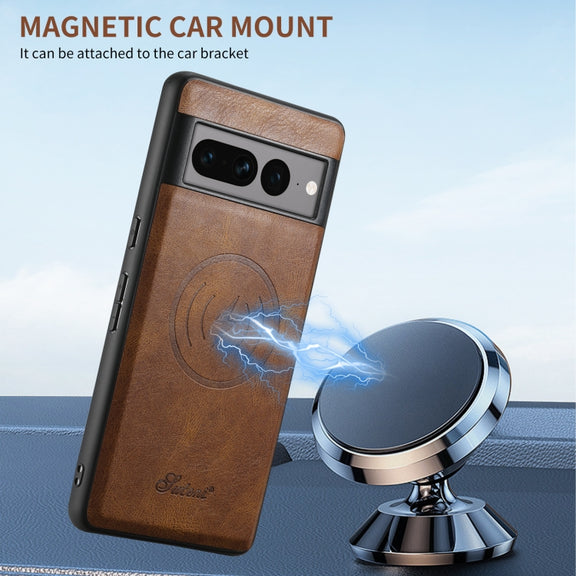 For Google Pixel 8 Pro Suteni H15 Oil Eax Leather Detachable Wallet Back Phone Case(Red)