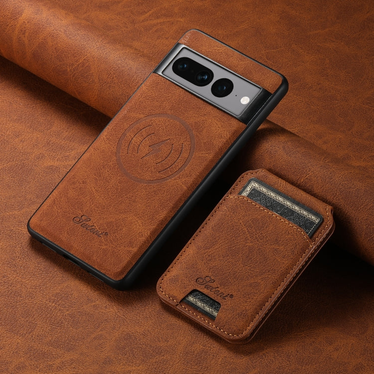 For Google Pixel 7a Suteni H16 Litchi Texture Leather Detachable Wallet Back Phone Case(Black) - free shipping - PMC TechLife - Order now!