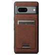 For Google Pixel 7 Suteni H16 Litchi Texture Leather Detachable Wallet Back Phone Case(Brown) - Google Cases by Suteni | Online Shopping South Africa | PMC TechLife | Buy Now Pay Later Mobicred