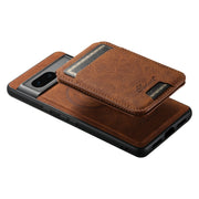 For Google Pixel 7 Suteni H16 Litchi Texture Leather Detachable Wallet Back Phone Case(Khaki)