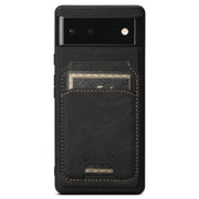 For Google Pixel 6 Pro Suteni H16 Litchi Texture Leather Detachable Wallet Back Phone Case(Black)