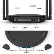 WAVLINK WN531AX2 AX1800 Dual Band Gigabit Wireless Internet Router WiFi 6 Repeater, Plug:AU Plug