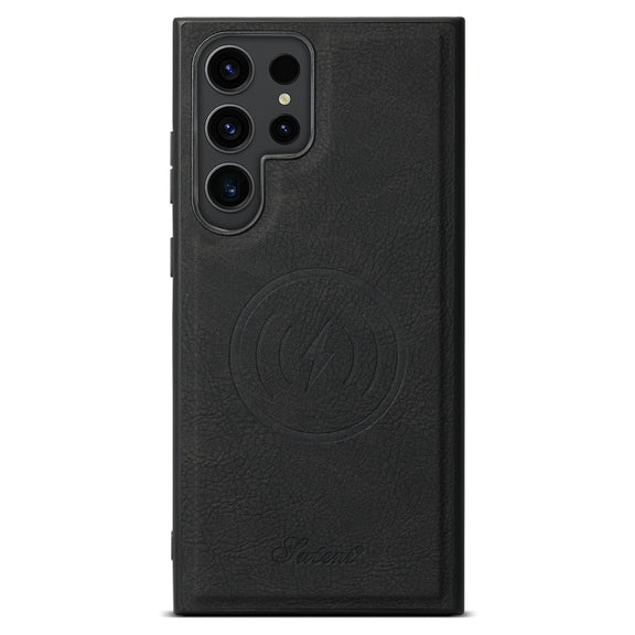 For Samsung Galaxy S24 Ultra 5G Suteni H16 Litchi Texture Leather Detachable Wallet Back Phone Case(Black)