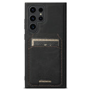 For Samsung Galaxy S24 Ultra 5G Suteni H16 Litchi Texture Leather Detachable Wallet Back Phone Case(Black)