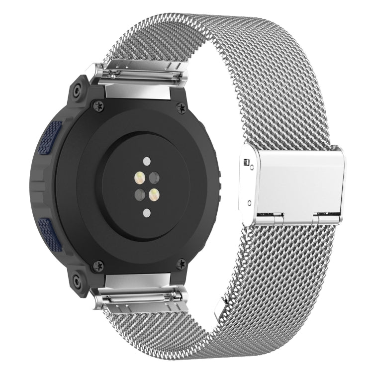 For Amazfit Active Edge A2212 Milan Mesh Single Buckle Watch Band(Silver)
