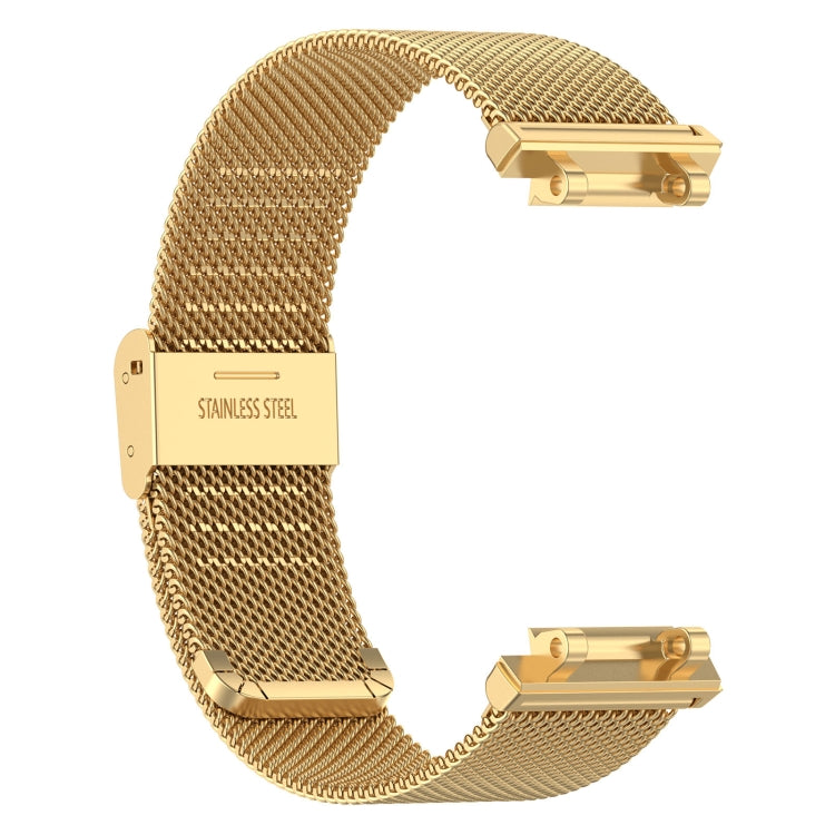 For Amazfit Active Edge A2212 Milan Mesh Single Buckle Watch Band(Gold) - free shipping - PMC TechLife - Order now!