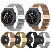 For Amazfit Active Edge A2212 Milan Mesh Single Buckle Watch Band(Rose Gold)