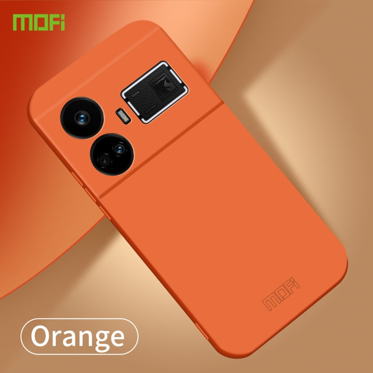 For Realme GT5 MOFI Qin Series Skin Feel All-inclusive PC Phone Case(Orange) - free shipping - PMC TechLife - Order now!
