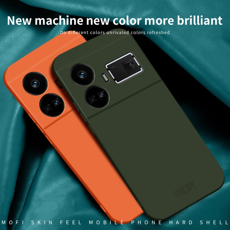 For Realme GT5 MOFI Qin Series Skin Feel All-inclusive PC Phone Case(Orange)