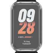 For Xiaomi Smart Band 8 Active Full Package TPU Electroplated Watch Protective Case(Transparent)