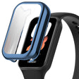 For Xiaomi Smart Band 8 Active Full Package TPU Electroplated Watch Protective Case(Blue) - Watch Cases by PMC TechLife | Online Shopping South Africa | PMC TechLife | Buy Now Pay Later Mobicred