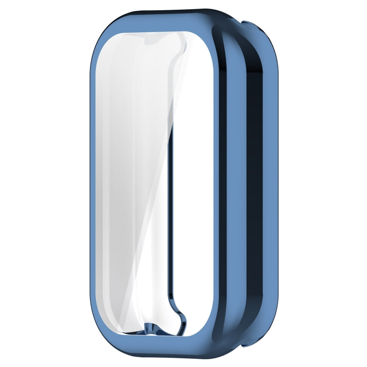 For Xiaomi Smart Band 8 Active Full Package TPU Electroplated Watch Protective Case(Blue)
