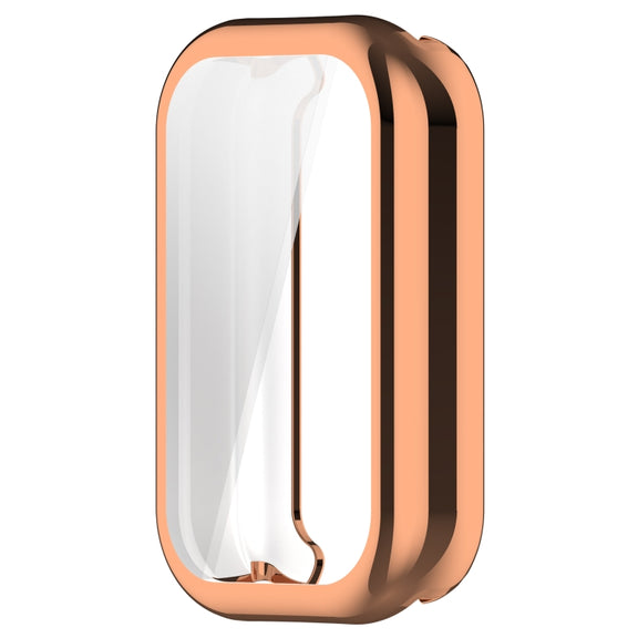 For Xiaomi Smart Band 8 Active Full Package TPU Electroplated Watch Protective Case(Rose Gold)