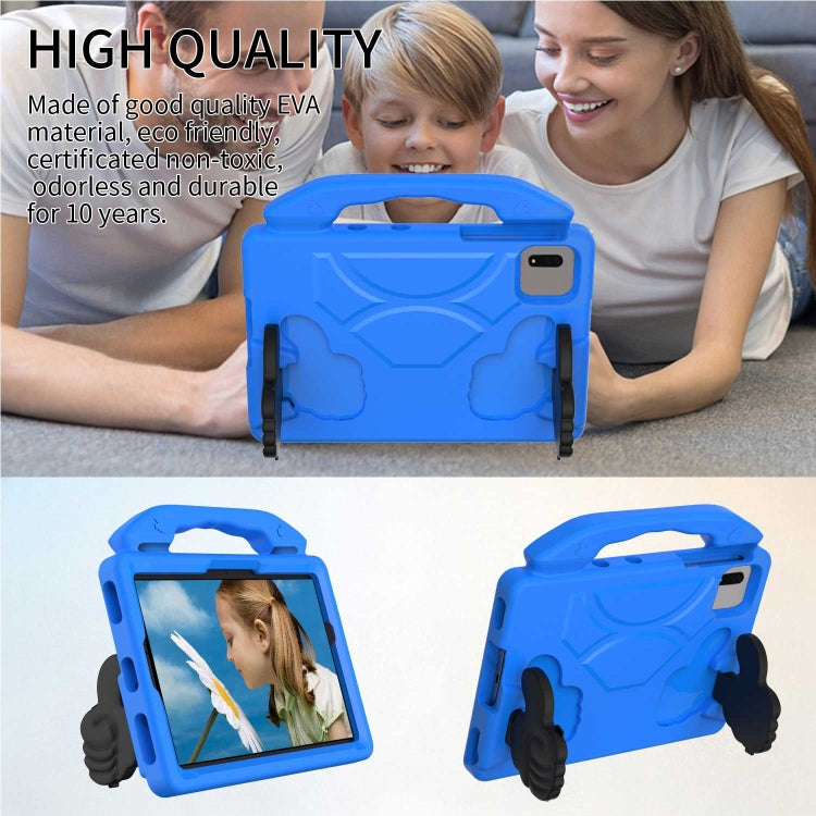 For Samsung Galaxy Tab S9 FE 11.0 2023 Thumb Bracket EVA Shockproof Tablet Case(Blue) - free shipping - PMC Jewellery - Order now!
