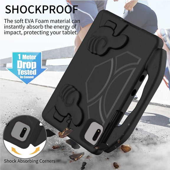 For Samsung Galaxy TAB S9 11 X710 2023 Thumb Bracket EVA Shockproof Tablet Case(Black)