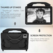 For Samsung Galaxy TAB S9 11 X710 2023 Thumb Bracket EVA Shockproof Tablet Case(Black)