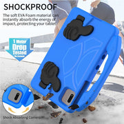 For Samsung Galaxy TAB S9 11 X710 2023 Thumb Bracket EVA Shockproof Tablet Case(Blue)