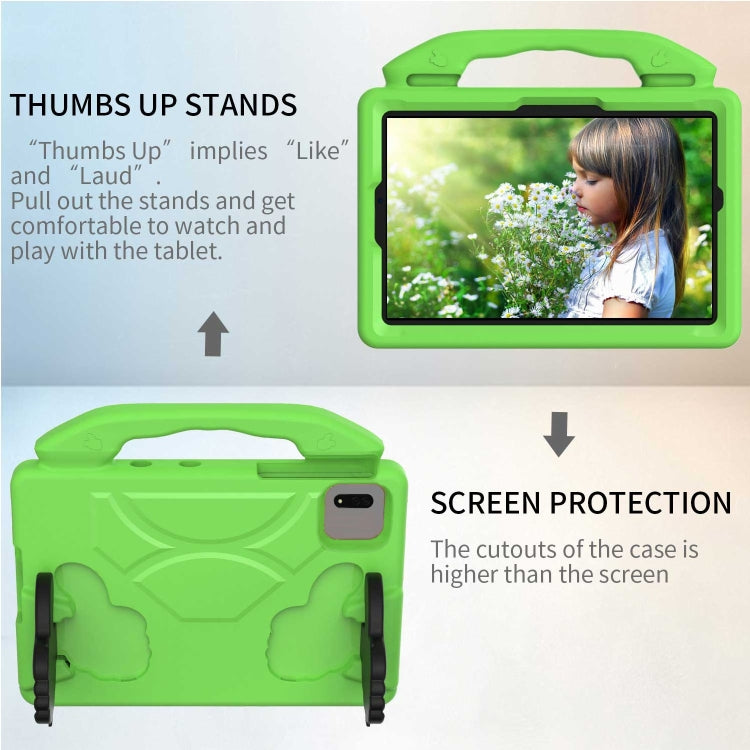 For Samsung Galaxy TAB S9 11 X710 2023 Thumb Bracket EVA Shockproof Tablet Case(Green)