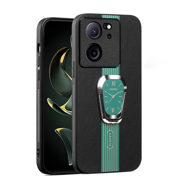For Xiaomi Redmi K60 Ultra Magnetic Litchi Leather Back Phone Case with Holder(Green) - Redmi K60 Ultra Cases by PMC TechLife | Online Shopping South Africa | PMC TechLife | Buy Now Pay Later Mobicred