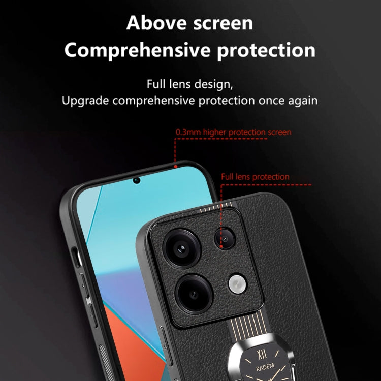 For Xiaomi Redmi Note 13 / 13 Pro Magnetic Litchi Leather Back Phone Case with Holder(Green) - Note 13 Pro Cases by PMC TechLife | Online Shopping South Africa | PMC TechLife | Buy Now Pay Later Mobicred