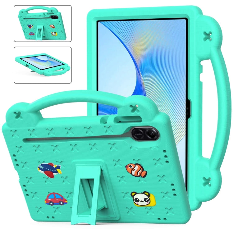 For Honor Pad X9 / X9 2024 Handle Kickstand Children EVA Shockproof Tablet Case(Mint Green) - Honor by PMC TechLife | Online Shopping South Africa | PMC TechLife | Buy Now Pay Later Mobicred