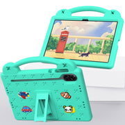 For Honor Pad X9 / X9 2024 Handle Kickstand Children EVA Shockproof Tablet Case(Mint Green)