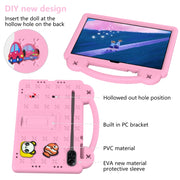 For Honor X8 Pro 11.5 Handle Kickstand Children EVA Shockproof Tablet Case(Pink)