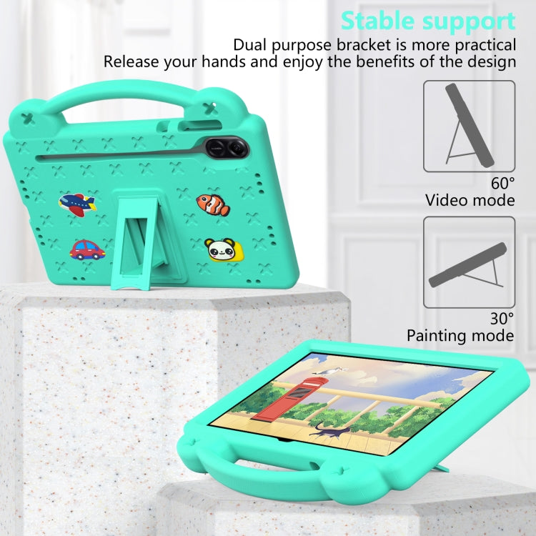 For Honor X8 Pro 11.5 Handle Kickstand Children EVA Shockproof Tablet Case(Mint Green) - free shipping - PMC TechLife - Order now!
